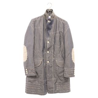 ジュンヤワタナベコムデギャルソン(JUNYA WATANABE COMME des GARCONS)のJUNYA WATANABE COMME des GARCONS ジュンヤワタナベ コムデギャルソン 21SS 刺繍デザイン エルボーパッチ付き シャンブレーコート グレー WG-C001(フライトジャケット)