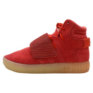 アディダス(adidas)のadidas アディダス TUBULAR INVADER STRAP チューブラーインベーダーストラップ ハイカットスニーカー レッド US8/26cm BB5039(スニーカー)