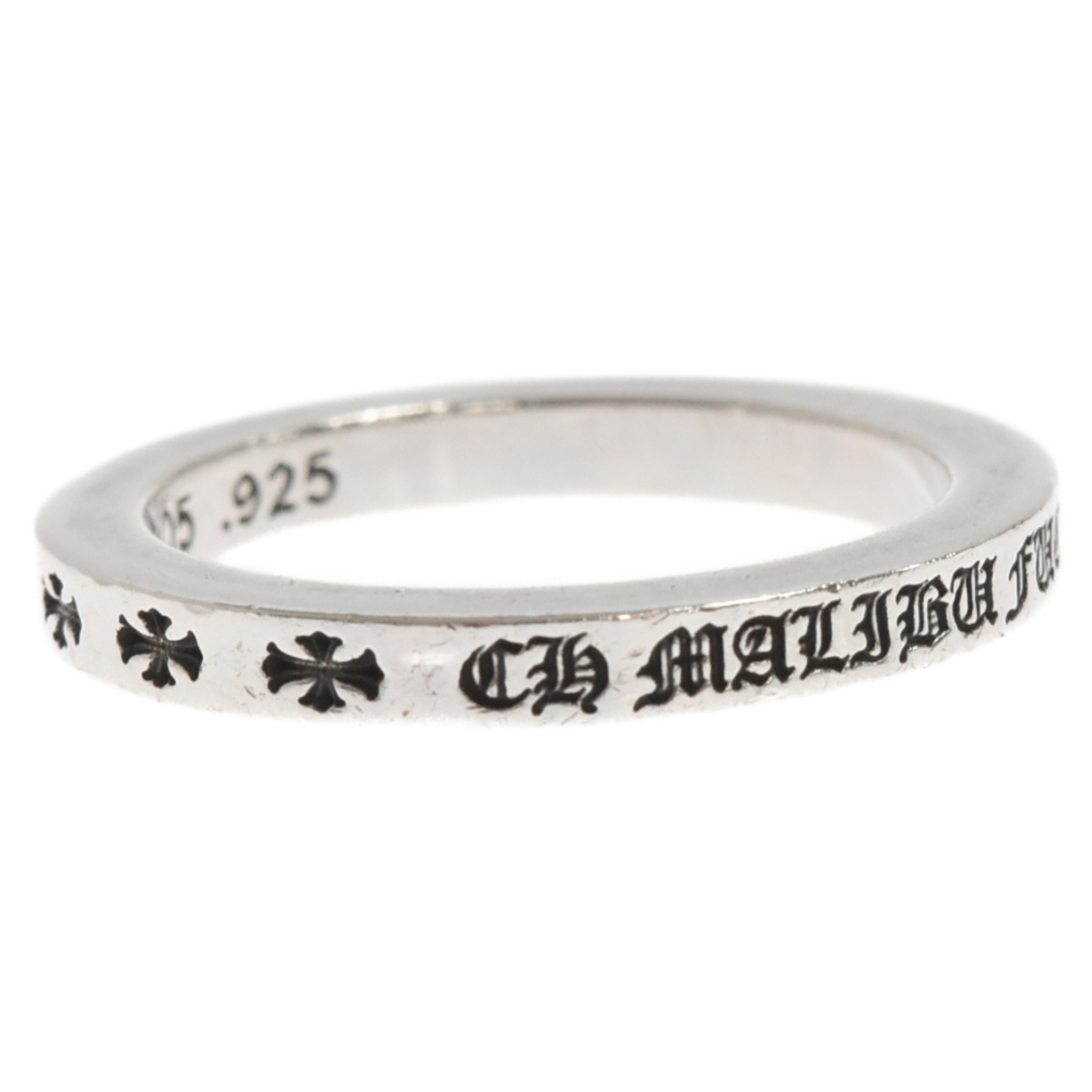 Chrome Hearts(クロムハーツ)のCHROME HEARTS クロムハーツ 3mm Spacer MALIBU限定 FUCK YOU マリブ ファックユー スペーサーリング シルバー 23号 メンズのアクセサリー(リング(指輪))の商品写真