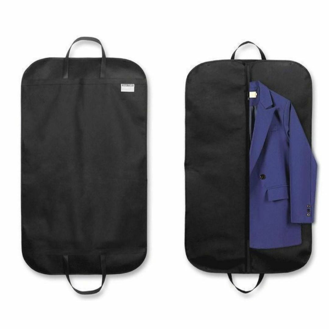 ガーメントバッグ ガーメントケース スーツ 収納 出張 カバー 不織布 黒 メンズのスーツ(その他)の商品写真