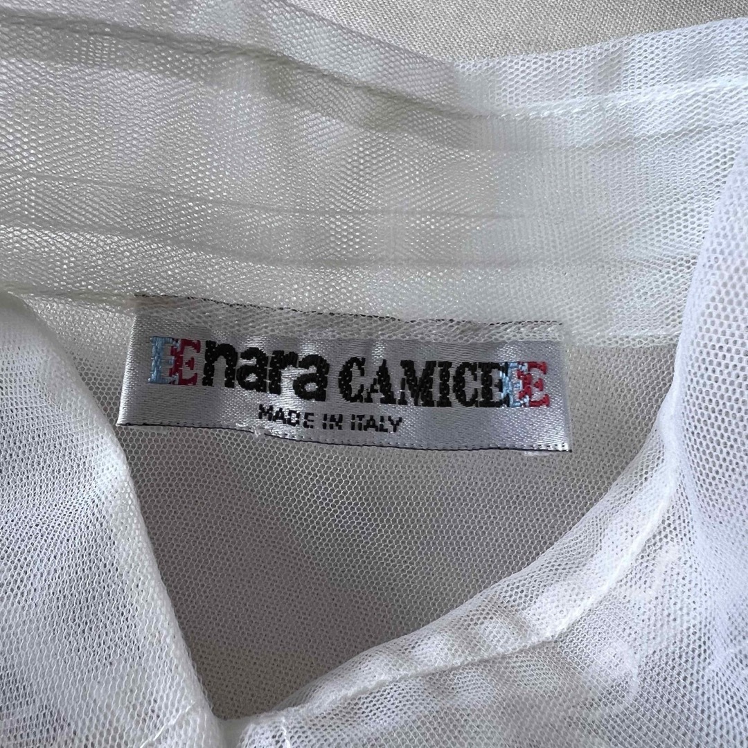 NARACAMICIE(ナラカミーチェ)のNARACAMICE  レース 刺繍 長袖ブラウス 袖口ボタン1つ欠品 レディースのトップス(シャツ/ブラウス(長袖/七分))の商品写真