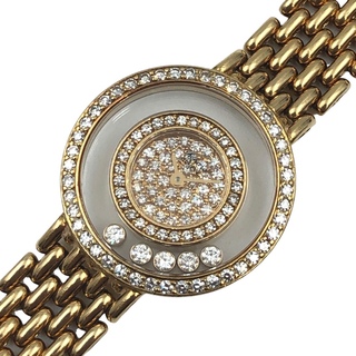 ショパール(Chopard)の　ショパール Chopard ハッピーダイヤモンド 4119/1 K18イエローゴールド レディース 腕時計(腕時計)