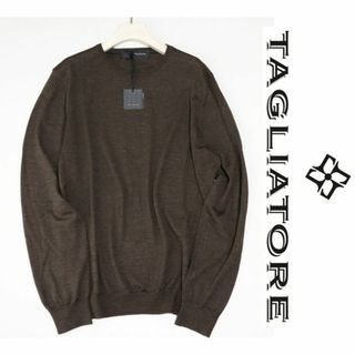 タリアトーレ(TAGLIATORE)の新品タグ付き【タリアトーレ】シルク混 クルーネック サマーニット 54(3L)(ニット/セーター)