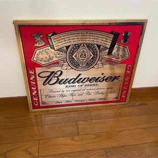 【希少】Budweiser バドワイザー パブミラー ヴィンテージ 入手困難(壁掛けミラー)