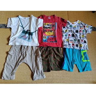 ニシマツヤ(西松屋)の110男児 夏服まとめ売り(Tシャツ/カットソー)