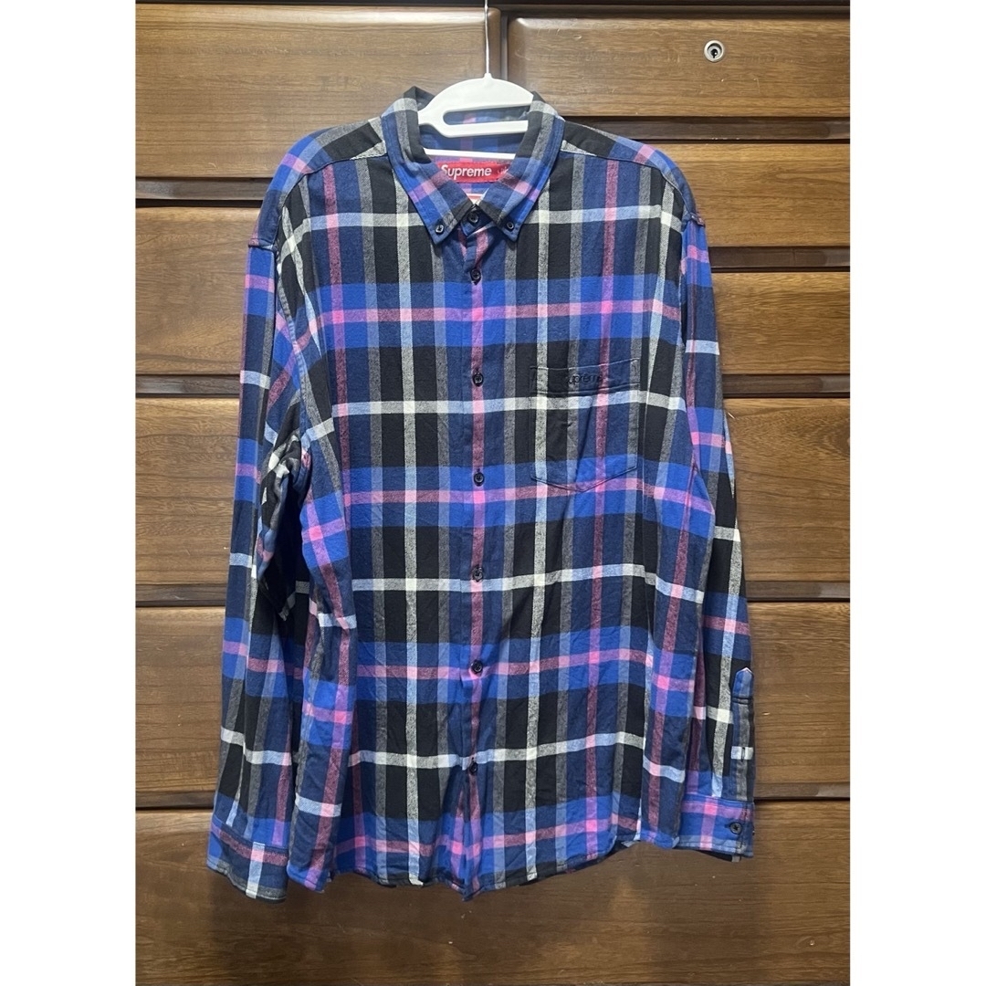 Supreme(シュプリーム)のSupreme Plaid Flannel Shirt "Blue" L メンズのトップス(シャツ)の商品写真