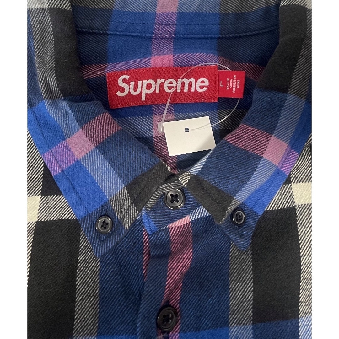 Supreme(シュプリーム)のSupreme Plaid Flannel Shirt "Blue" L メンズのトップス(シャツ)の商品写真