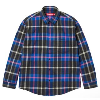 シュプリーム(Supreme)のSupreme Plaid Flannel Shirt "Blue" L(シャツ)