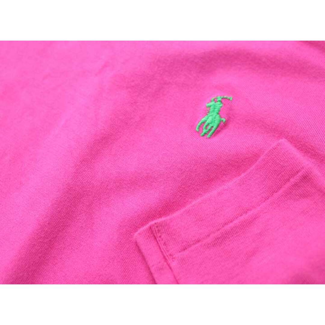 Ralph Lauren(ラルフローレン)の【春物 新入荷!】♪ラルフローレン/Ralph Lauren♪115cm 長袖Tシャツ/長袖カットソー/ロンT ショッキングピンク【中古】子供服 キッズ kids 女の子 春秋 tops 623042 キッズ/ベビー/マタニティのキッズ服女の子用(90cm~)(Tシャツ/カットソー)の商品写真