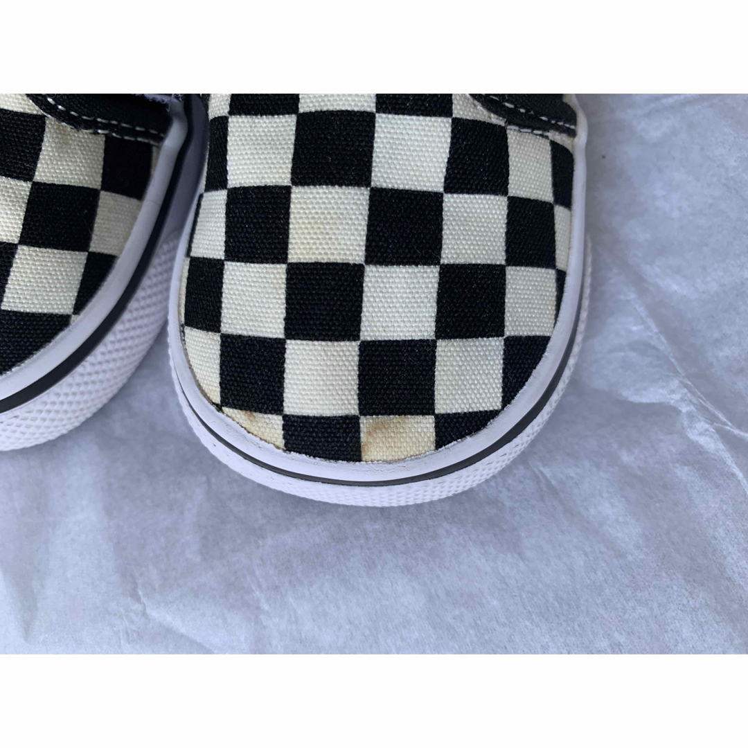 VANS(ヴァンズ)のvans  スリッポン　チェッカーフラッグ　バンズ　　13.5cm ベビー キッズ/ベビー/マタニティのベビー靴/シューズ(~14cm)(スニーカー)の商品写真