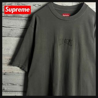 シュプリーム(Supreme)の【人気デザイン】シュプリーム☆ センター刺繍ロゴ入りヴィンテージ加工Tシャツ(その他)