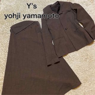 ヨウジヤマモト(Yohji Yamamoto)のY’s yohji yamamoto アシメ　ロングスカート セットアップ(その他ドレス)