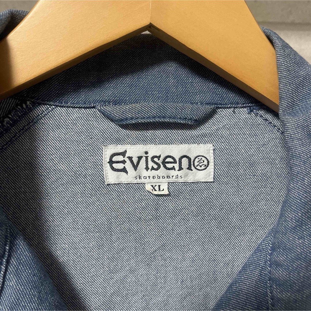 EVISEN エビセンスケートボード デニムジャケット カバーオール メンズのジャケット/アウター(カバーオール)の商品写真