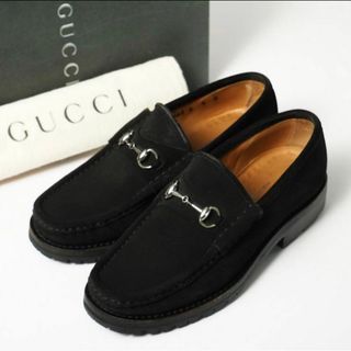 Gucci - GUCCI 34サイズ ホースビット ローファー クリスタルビジュー