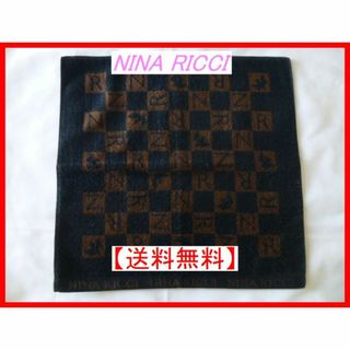 ニナリッチ(NINA RICCI)の【新品・未使用】NINA RICCI ニーナリッチ タオルハンカチ ブラック(ハンカチ)