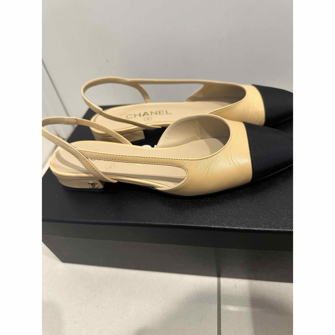 CHANELシャネルスリングバックシューズ37 CHANELシャネルスリングバックシューズ37