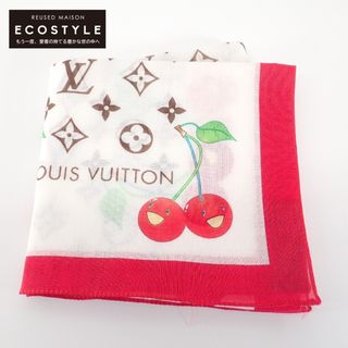 ルイヴィトン(LOUIS VUITTON)のルイヴィトン 【新品同様】村上隆 モノグラムチェリー コットン100%(バンダナ/スカーフ)