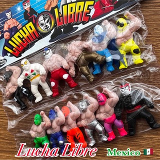 プロレス ルチャリブレ ミニ フィギュア 12体セット メキシコ 雑貨