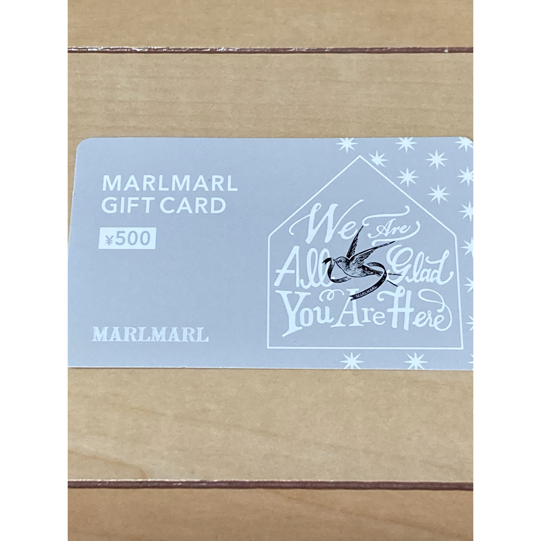 MARLMARL(マールマール)のmarlmarl ギフトカード チケットの優待券/割引券(ショッピング)の商品写真