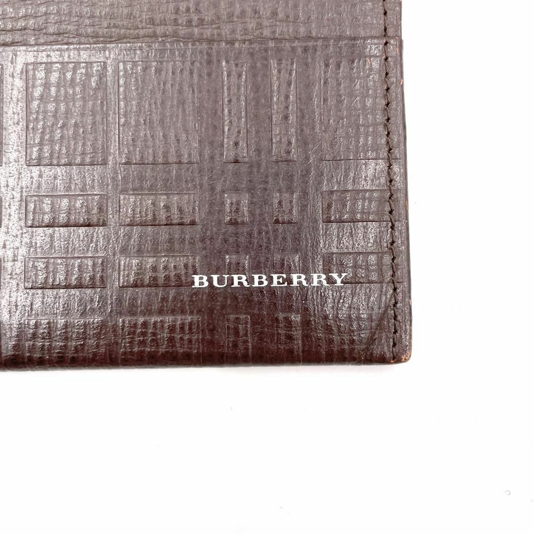 BURBERRY(バーバリー)のバーバリーチェック レザー 長財布 レディース メンズ 二つ折り財布 ブラウン レディースのファッション小物(財布)の商品写真