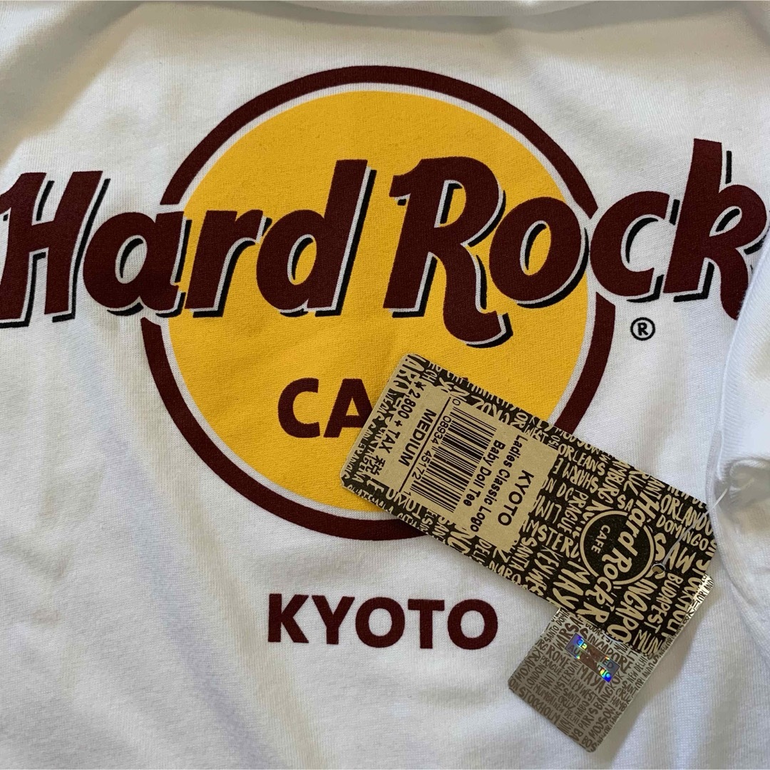 Hard Rock CAFE(ハードロックカフェ)のレディース　ハードロックカフェ 京都限定 ロゴTシャツ 新品タグ付き Ｍ レディースのトップス(Tシャツ(半袖/袖なし))の商品写真