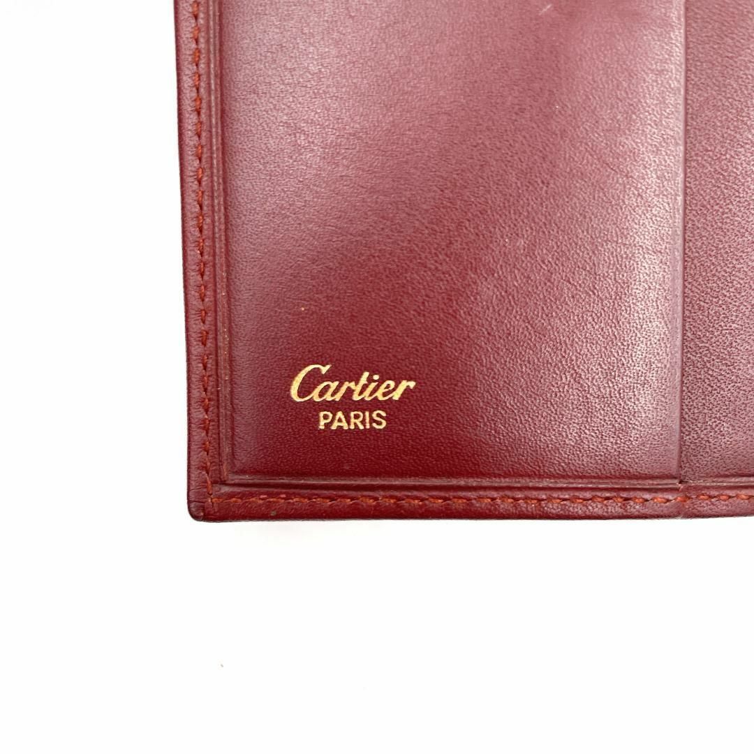 カルティエ マストライン 二つ折り財布 がま口 レディース ボルドー ブランド カルティエ マストライン 二つ折り財布 がま口 レディース ボルドー ブランド