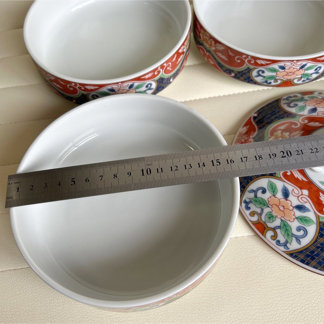 美濃焼 - 前畑陶器 庫山窯 元禄染錦 三段重 古伊万里 色絵 蓋 美濃焼 - 前畑陶器 庫山窯 元禄染錦 三段重 古伊万里 色絵 蓋