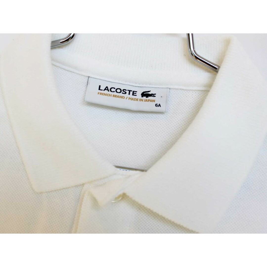 LACOSTE(ラコステ)の【春物 新入荷!】[ラコステ/LACOSTE]115cm 長袖ポロシャツ 白【中古】子供服 キッズ kids 男の子 春秋 tops 223042 キッズ/ベビー/マタニティのベビー服(~85cm)(その他)の商品写真