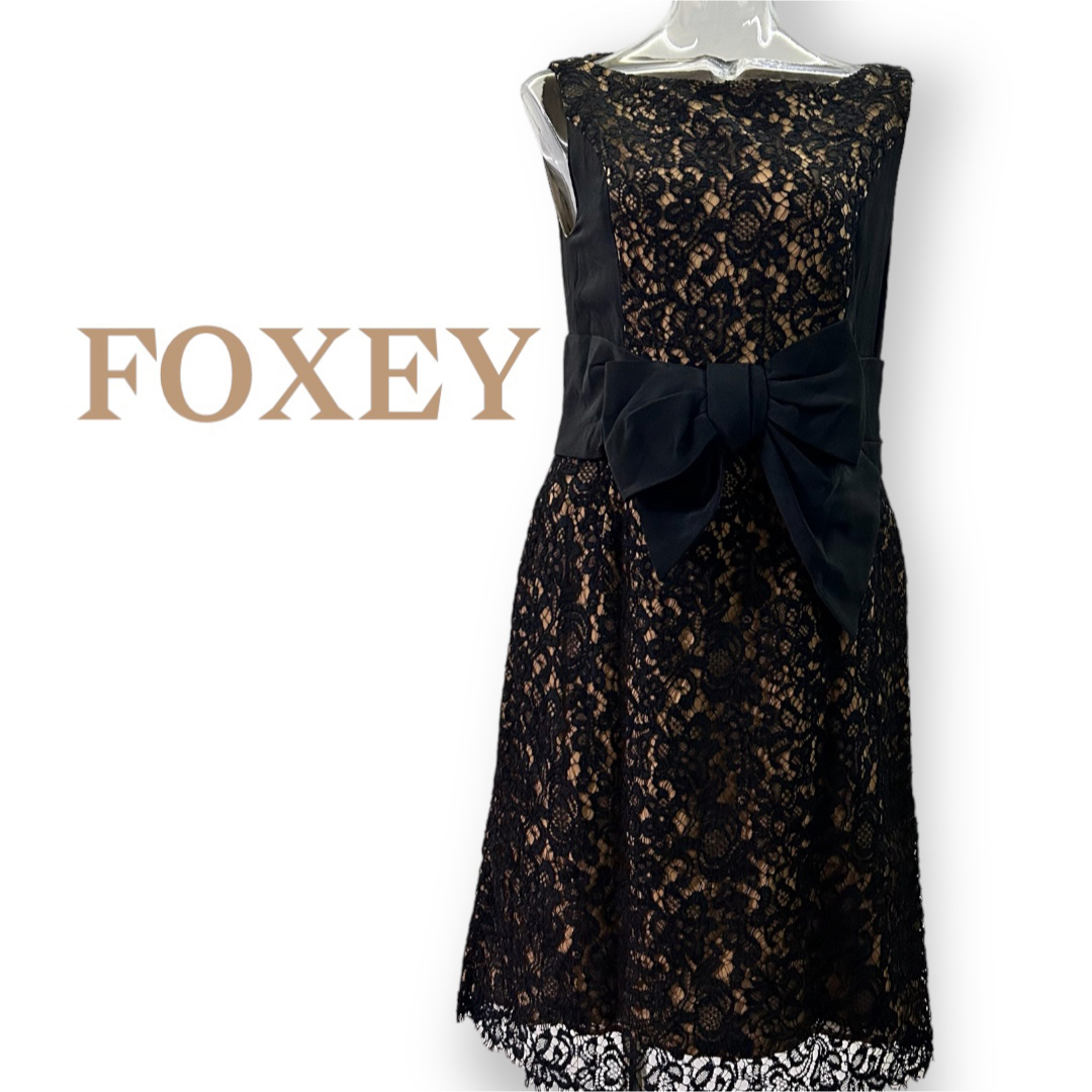 FOXEY(フォクシー)のFOXEY ✳︎総レースの上品 素敵 ワンピース✳︎サイズ４０・Ｍ✳︎FOXEY レディースのワンピース(ひざ丈ワンピース)の商品写真