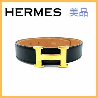 エルメス(Hermes)のエルメス コンスタンス ベルト レディース ウエストベルト ブラック Hベルト(ベルト)