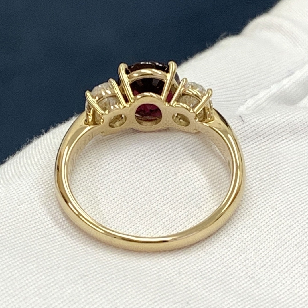 K18YG ルビー　タンザニア産　2.10 ダイヤモンド　1.00 リング　指輪 レディースのアクセサリー(リング(指輪))の商品写真
