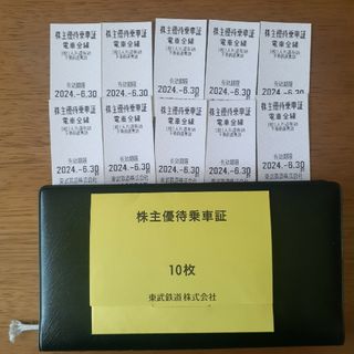 東武鉄道株式会社株主優待乗車証１０枚(鉄道乗車券)