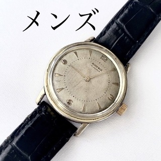 ビンテージ　SWISS製AUREGLE 17石　メンズ手巻き腕時計　稼動品(腕時計(アナログ))
