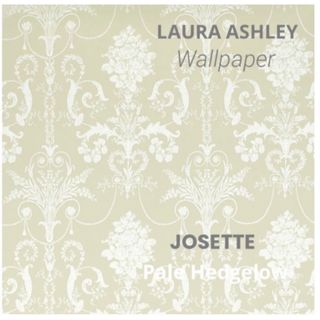 ローラアシュレイ(LAURA ASHLEY)のローラアシュレUK製壁紙　ジョゼッテ/ペイルヘッジロー　新品1本から(ロールスクリーン)