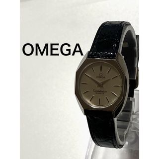 OMEGA - 極美品！　OMEGA オメガ　電池&純正ベルト新品交換済み　レディース腕時計