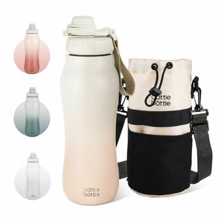 【色: イエロー】BOTTLE BOTTLE 水筒 0.75L 魔法びん 漏れ防(弁当用品)