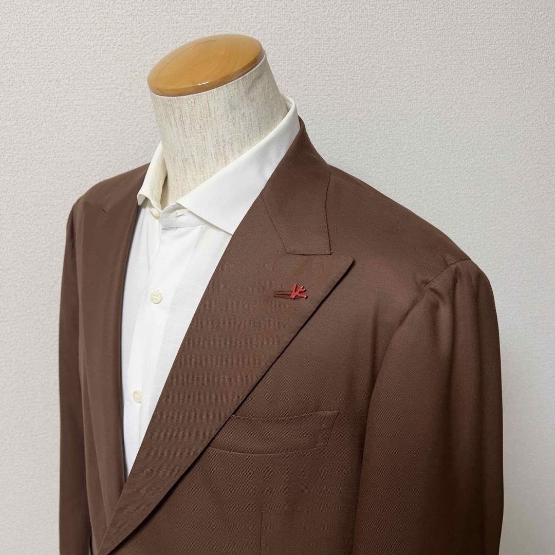 ISAIA(イザイア)の定価78万円 イザイア スミズーラ 130'sウール カプリ セットアップスーツ メンズのスーツ(セットアップ)の商品写真