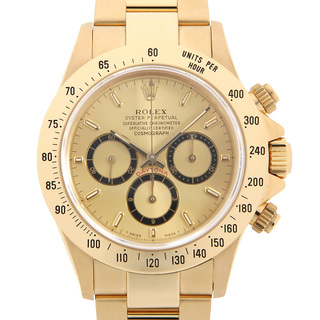 ロレックス(ROLEX)のロレックス デイトナ 16528 シャンパン 逆6文字盤 オールトリチウム シングルバックル N番 メンズ 中古 腕時計(腕時計(アナログ))