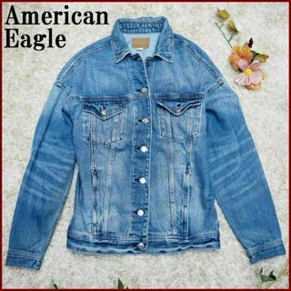 American Eagle - アメリカンイーグル AEOオーバーサイズ フィット デニムジャケットXXSブルー