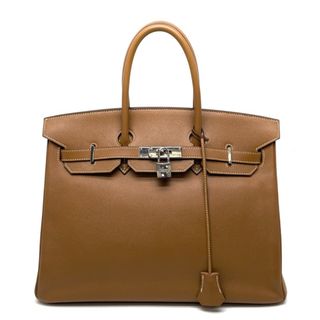 エルメス(Hermes)のエルメス バーキン35 エプソン バッグ トートバッグ ゴールド ブラウン(トートバッグ)