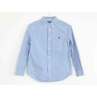 ラルフローレン(Ralph Lauren)の【春物 新入荷!】†ラルフローレン/Ralph Lauren†130cm(7) 長袖シャツ 白×青【中古】子供服 キッズ kids 男の子 春秋 tops 223042(シャツ/カットソー)