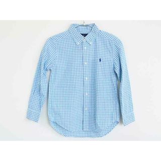 ラルフローレン(Ralph Lauren)の【春物 新入荷!】†ラルフローレン/Ralph Lauren†130cm(7) 長袖シャツ 水色×紺【中古】子供服 キッズ kids 男の子 春秋 tops 223042(シャツ/カットソー)