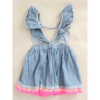 【春夏物 新入荷!】†フェフェ/fafa†130cm 吊りスカート/スカート 青【中古】子供服 キッズ kids 女の子 春夏秋 bottoms 223042