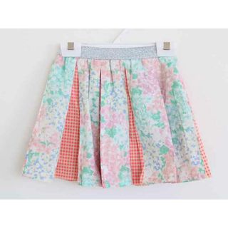 【春夏物 新入荷!】†フェフェ/fafa†120cm スカート グリーン系×蛍光ピンク【中古】子供服 キッズ kids 女の子 春夏秋 bottoms 223042