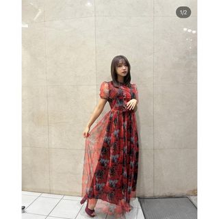 アリスアンドオリビア(Alice+Olivia)の1店限定品　多数芸能人ご着用ワンピース(ミディアムドレス)