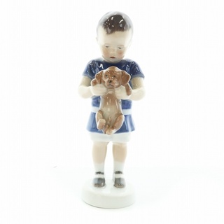 ロイヤルコペンハーゲン グレンダール 422 インテリア 陶器 子供 少年 犬