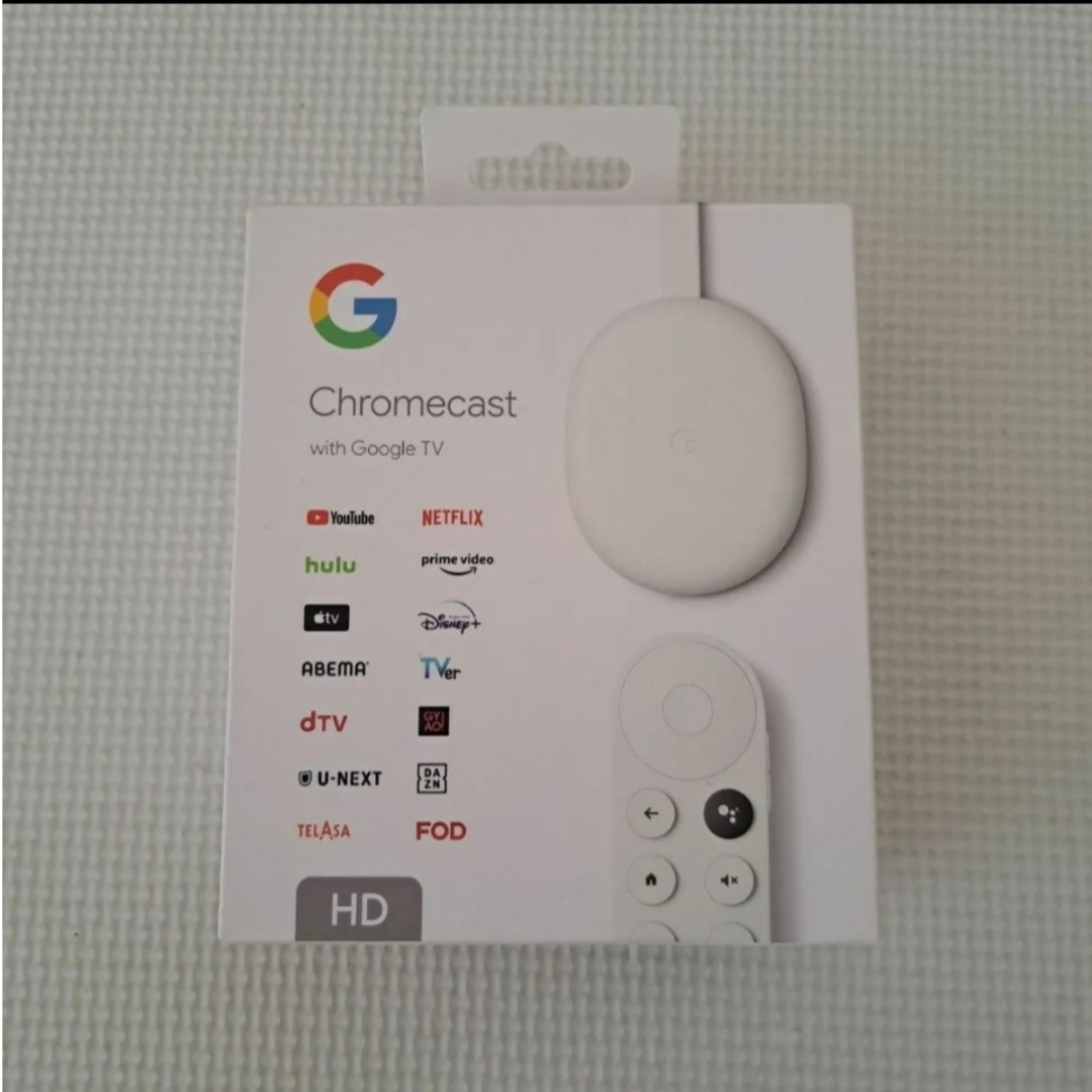 Google(グーグル)の[送料込] GoogleTV Chromecast ホワイト HD スマホ/家電/カメラのテレビ/映像機器(その他)の商品写真