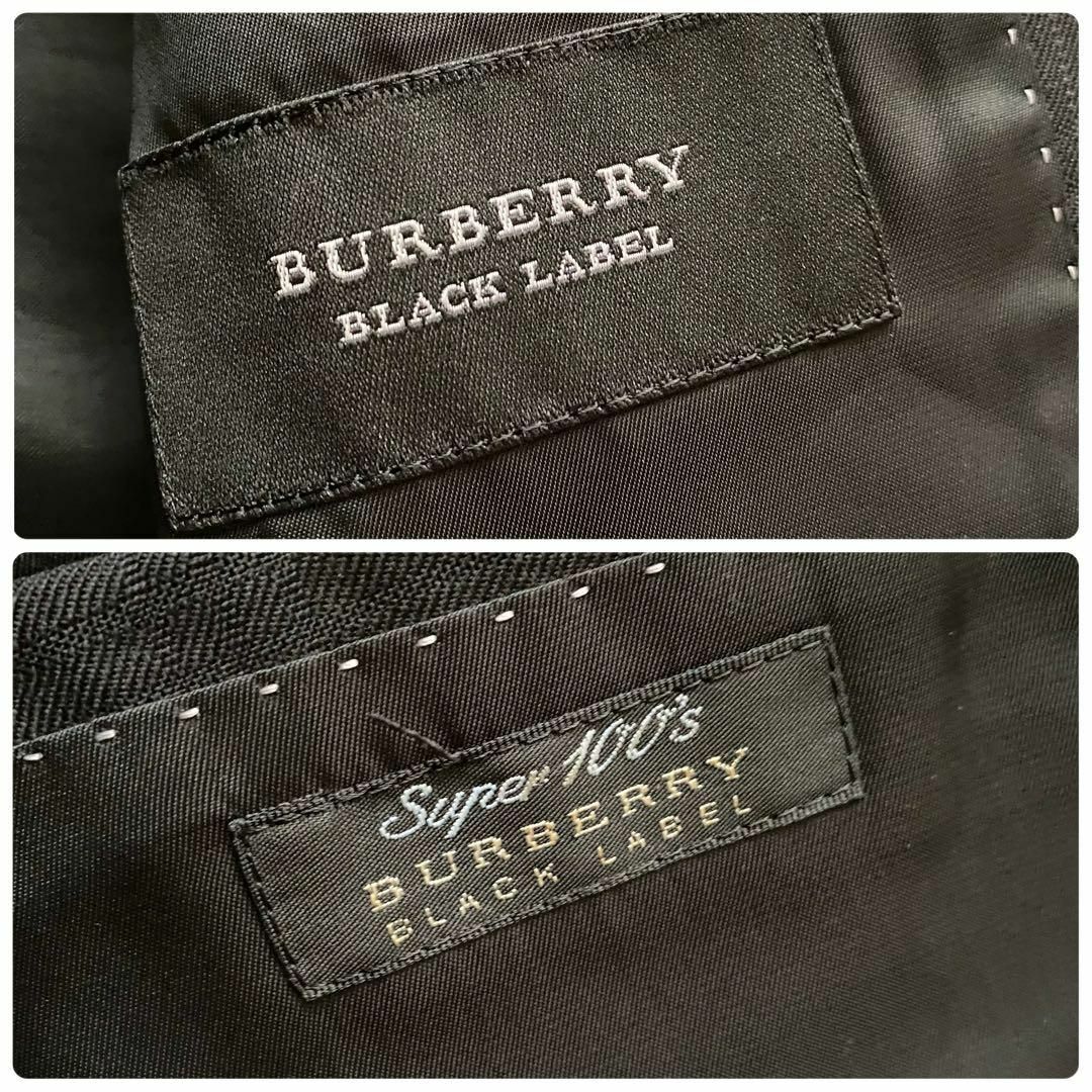 BURBERRY BLACK LABEL(バーバリーブラックレーベル)の美品 バーバリーブラックレーベル 高級ラムウール チェック テーラードジャケット メンズのジャケット/アウター(テーラードジャケット)の商品写真