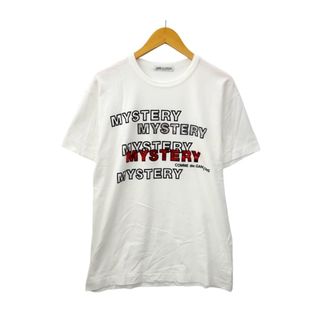 コムデギャルソン(COMME des GARCONS)のコムデギャルソン クルーネック プリント 半袖 Tシャツ カットソー WHITE(Tシャツ/カットソー(半袖/袖なし))