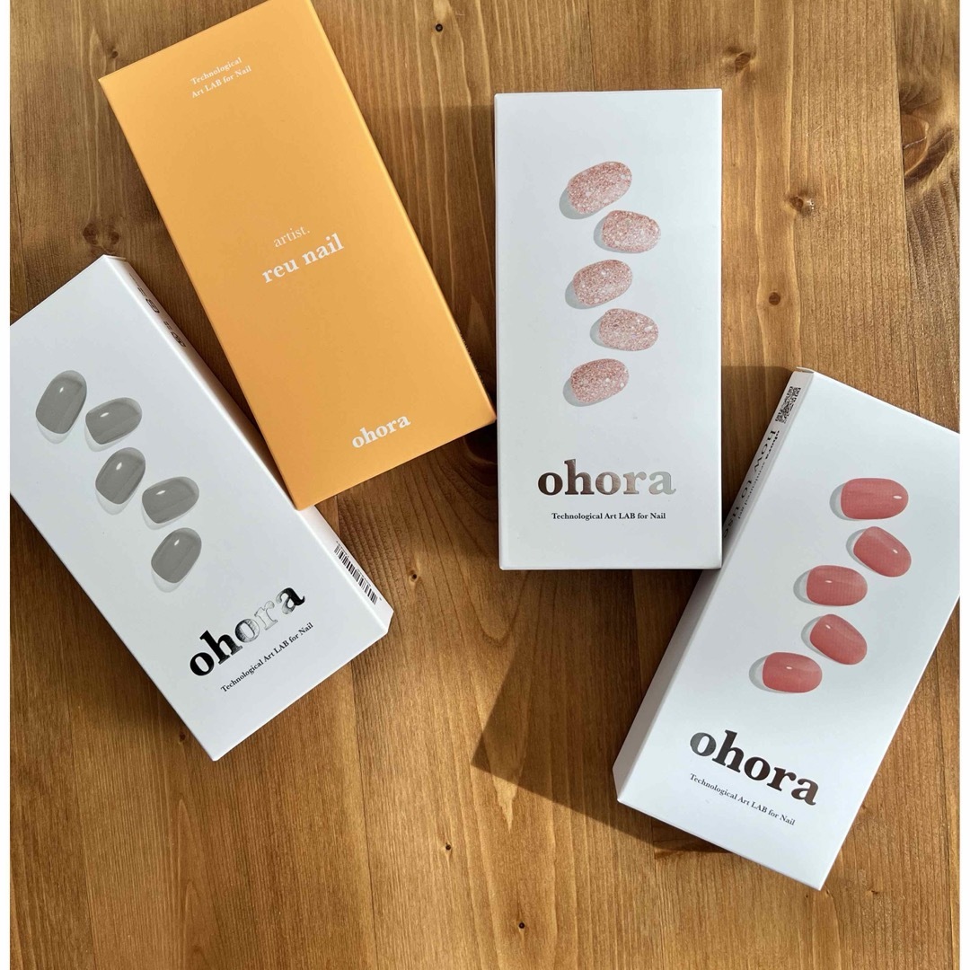 ohora(オホーラ)のohora ネイル 4点セット　未使用品あり コスメ/美容のネイル(ネイル用品)の商品写真